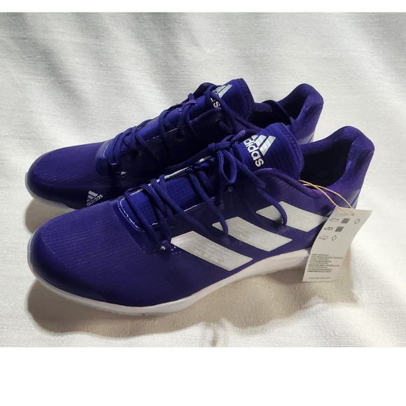 adidas adizero afterburner turf purple size 11.5 men - Picture 3 of 7